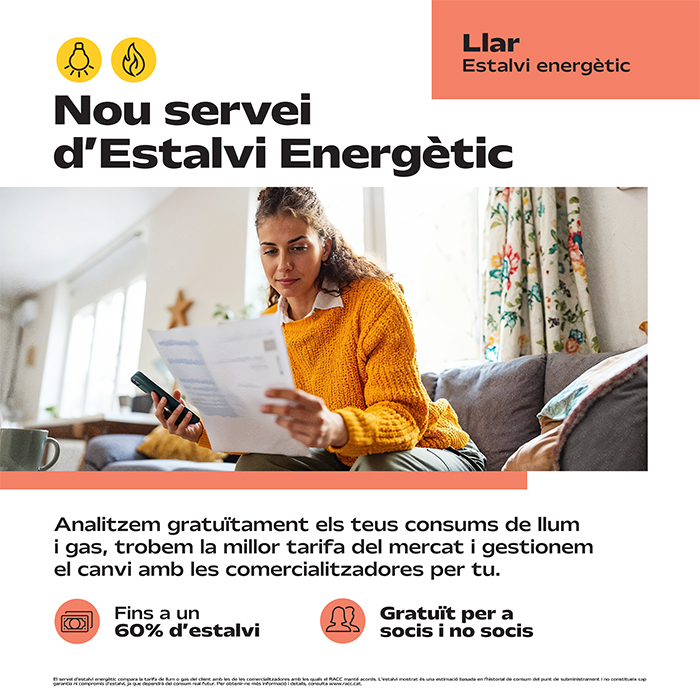 RACC Nou servei d'estalvi energètic