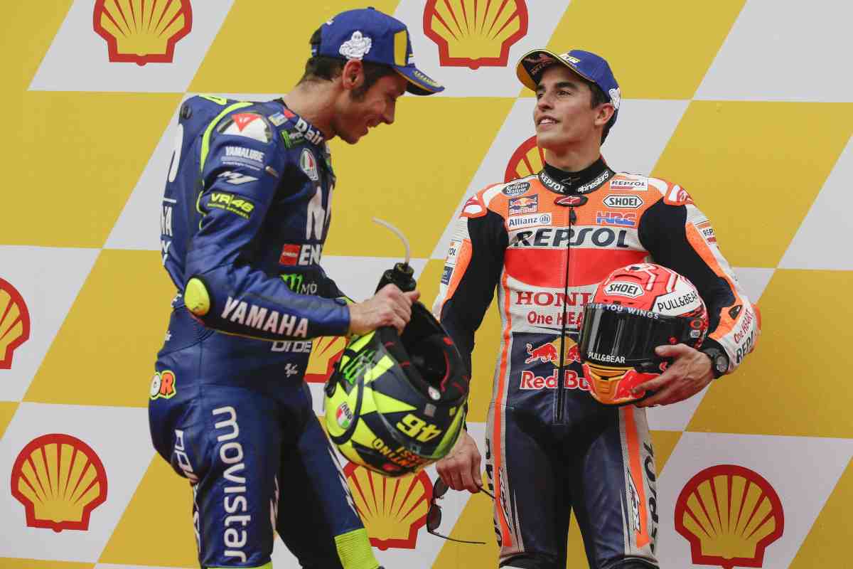Valentino Rossi y Marc Márquez el 2008 | © EFE